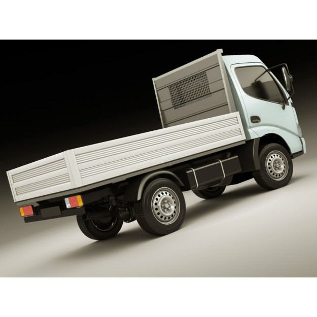 Toyota Dyna 3D Model – Realistic Truck with Detailed Exterior, FBX - View 9