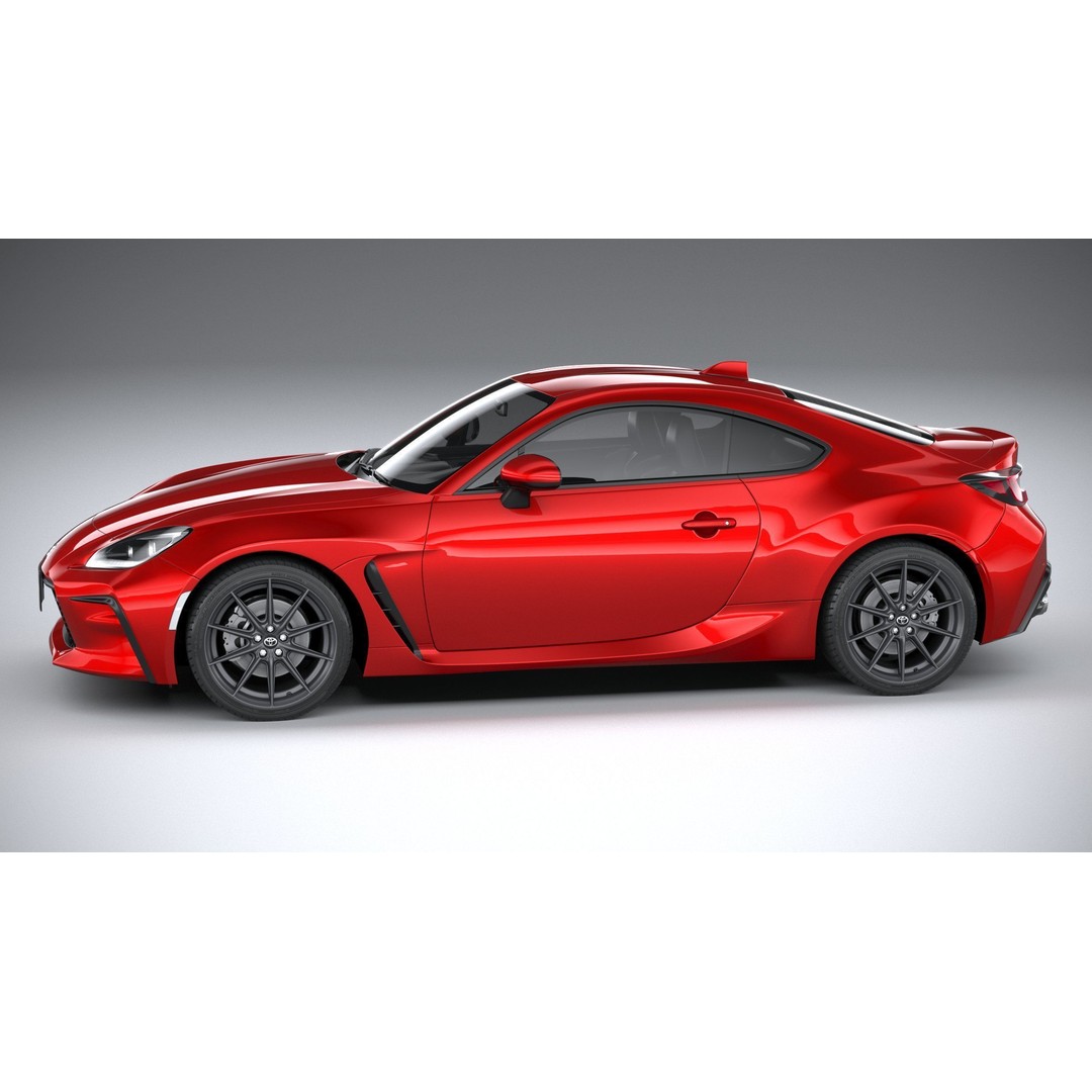 Toyota GR 86 2022 3D Model – High Poly Sport Car Asset, FBX, OBJ - View 10
