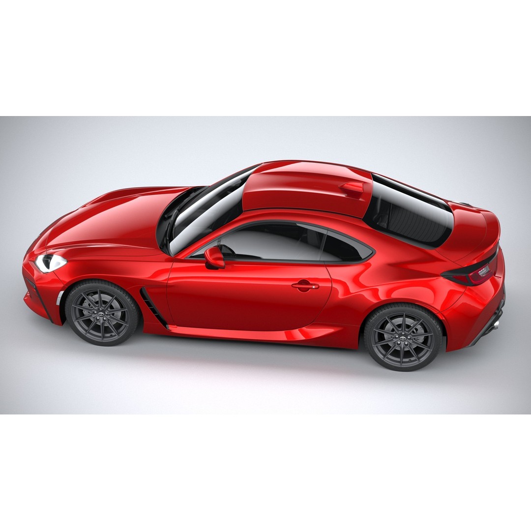 Toyota GR 86 2022 3D Model – High Poly Sport Car Asset, FBX, OBJ - View 11