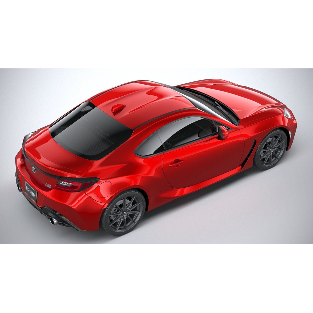 Toyota GR 86 2022 3D Model – High Poly Sport Car Asset, FBX, OBJ - View 12