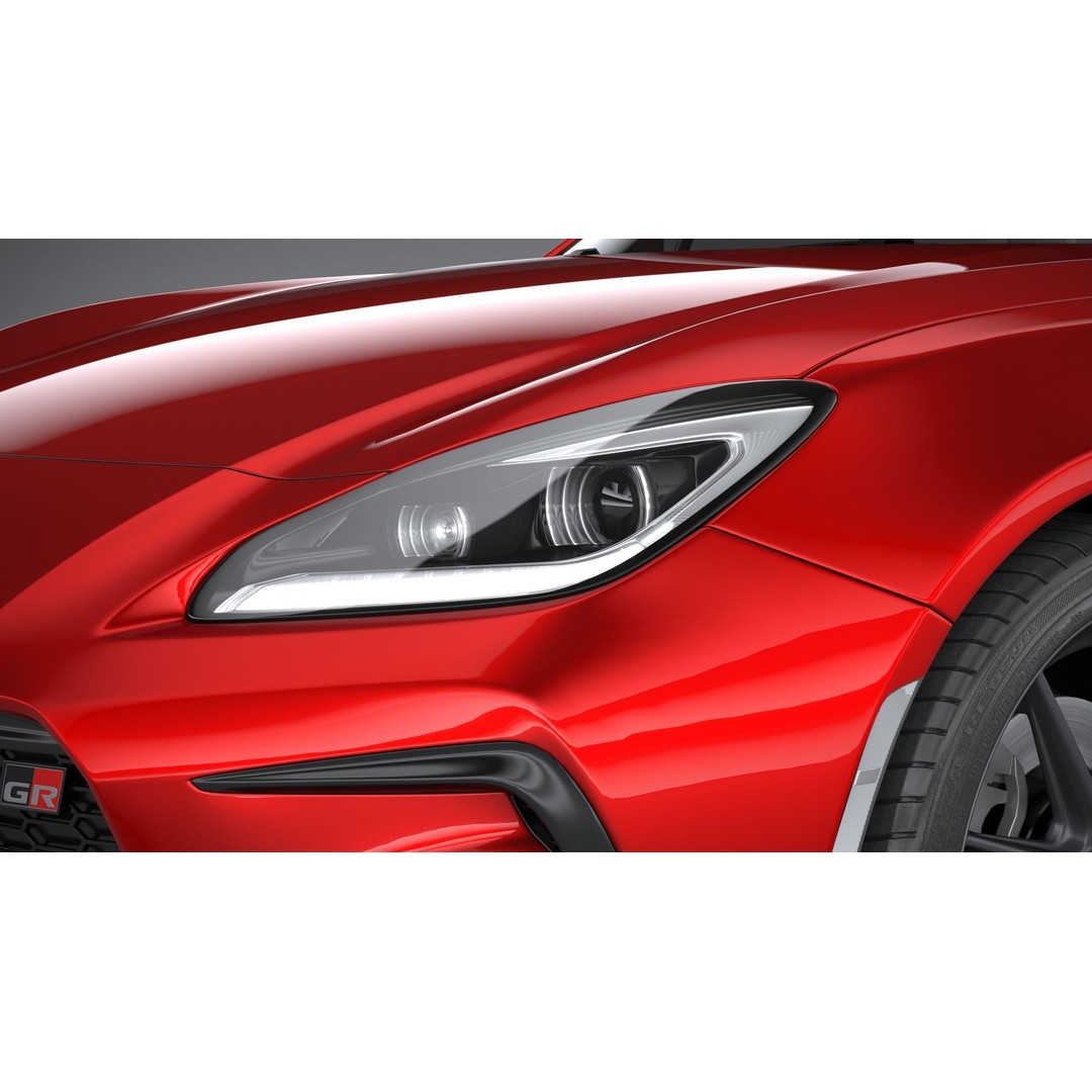 Toyota GR 86 2022 3D Model – High Poly Sport Car Asset, FBX, OBJ - View 16