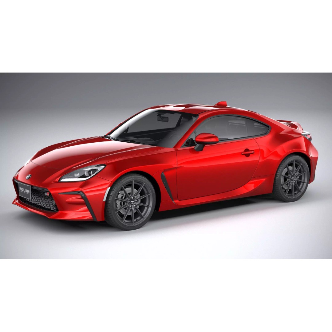 Toyota GR 86 2022 3D Model – High Poly Sport Car Asset, FBX, OBJ - View 2