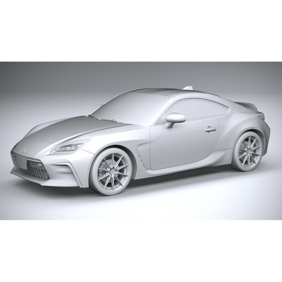 Toyota GR 86 2022 3D Model – High Poly Sport Car Asset, FBX, OBJ - View 21