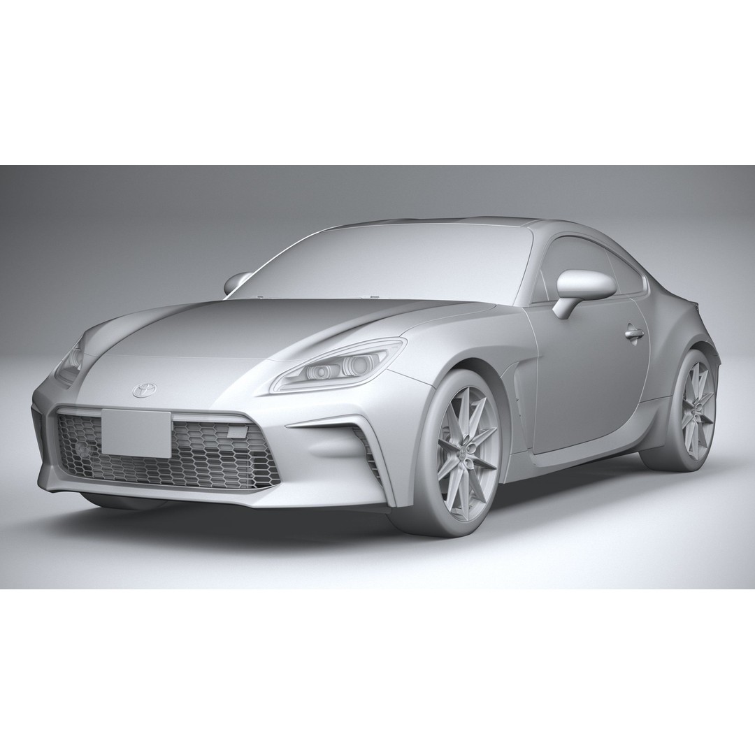Toyota GR 86 2022 3D Model – High Poly Sport Car Asset, FBX, OBJ - View 22