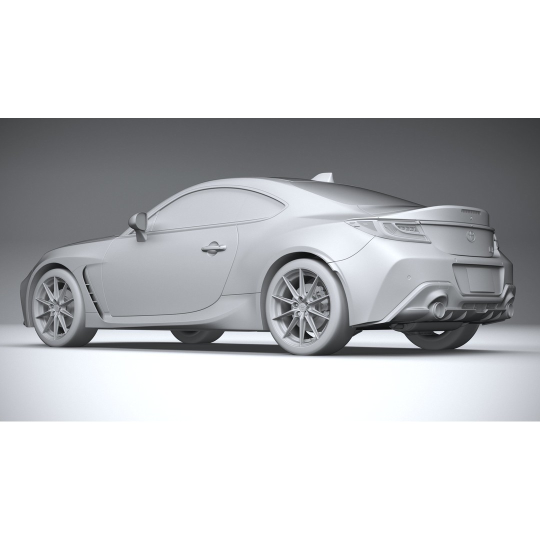 Toyota GR 86 2022 3D Model – High Poly Sport Car Asset, FBX, OBJ - View 23