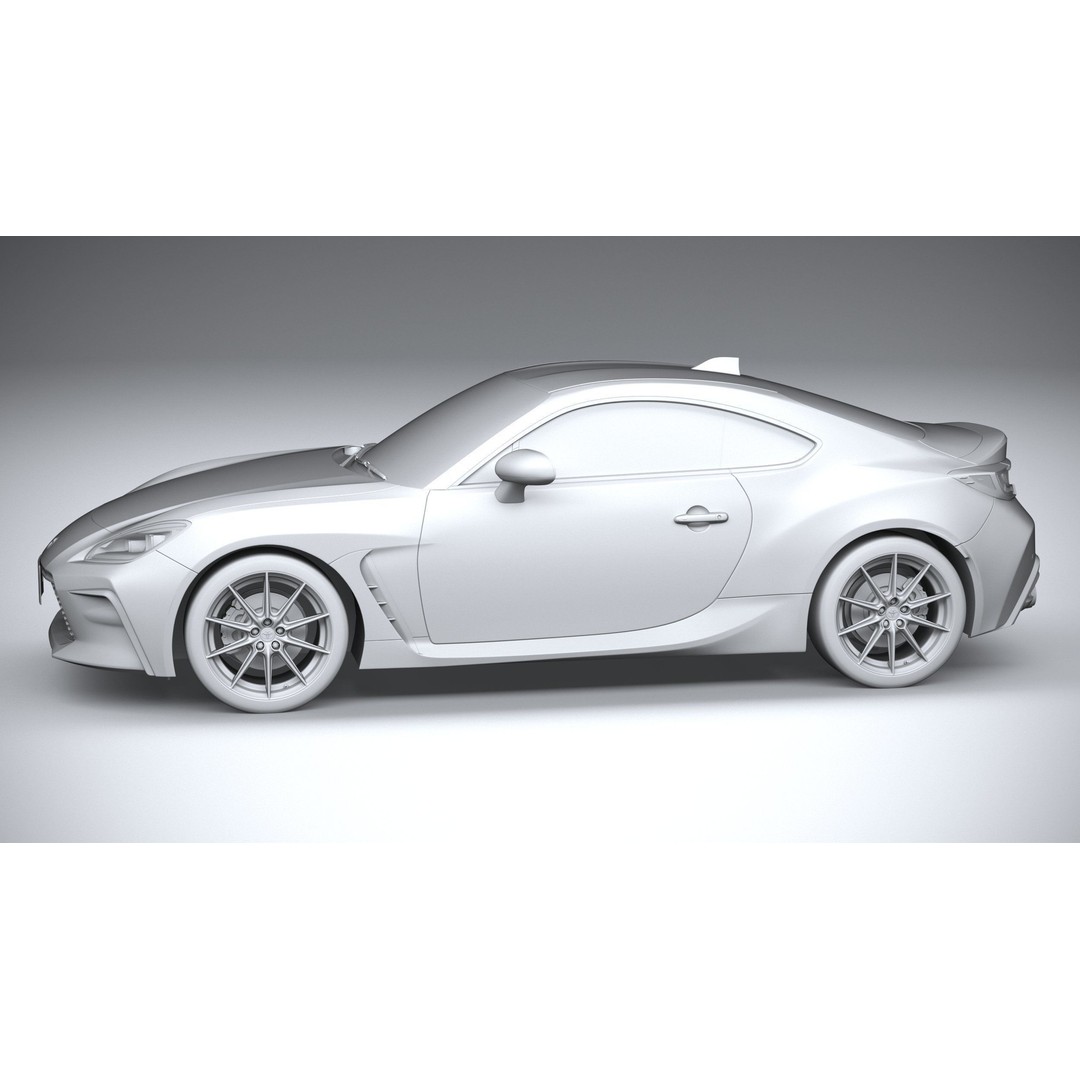 Toyota GR 86 2022 3D Model – High Poly Sport Car Asset, FBX, OBJ - View 24