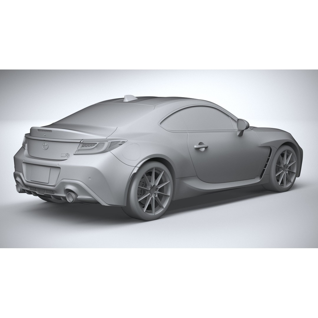 Toyota GR 86 2022 3D Model – High Poly Sport Car Asset, FBX, OBJ - View 27