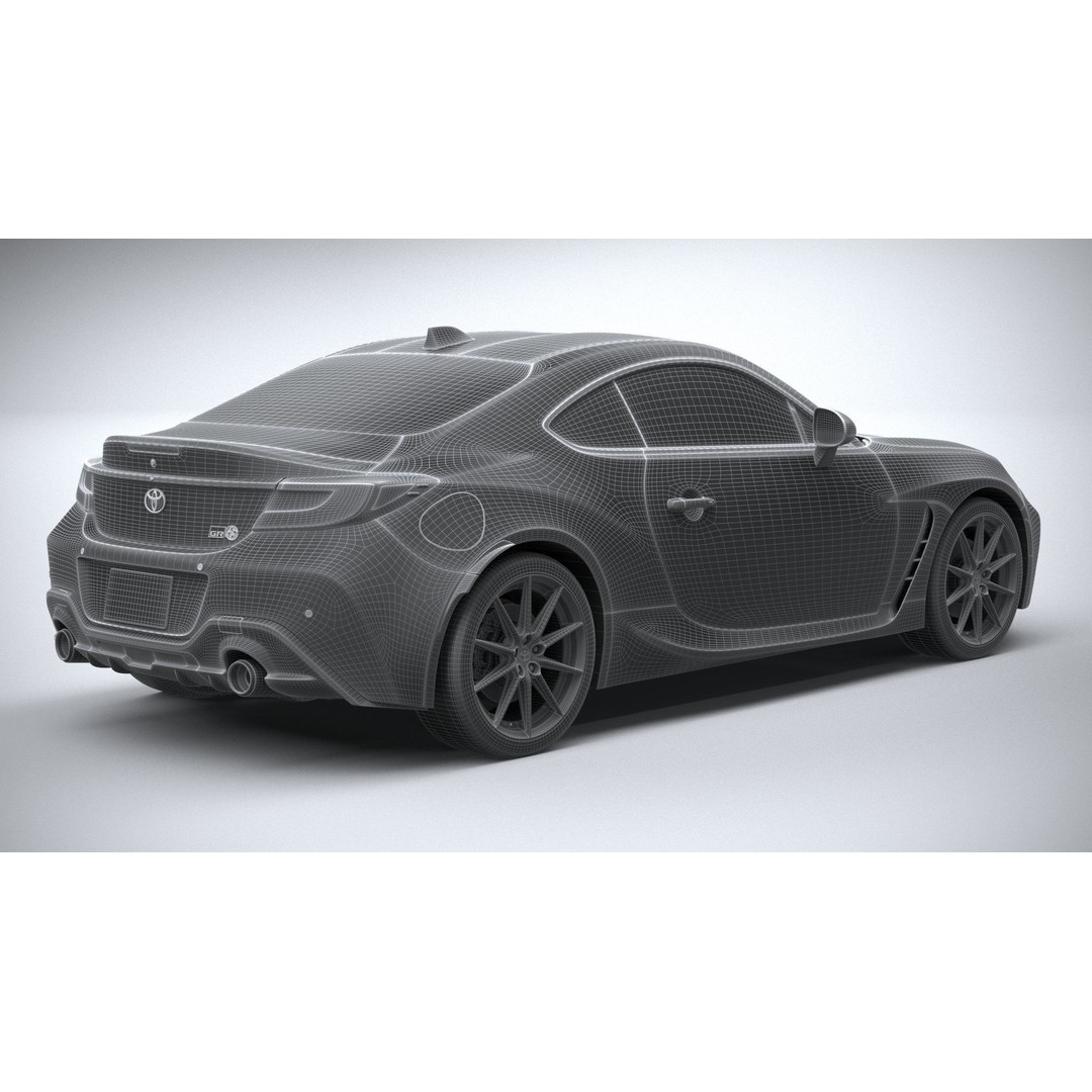 Toyota GR 86 2022 3D Model – High Poly Sport Car Asset, FBX, OBJ - View 29