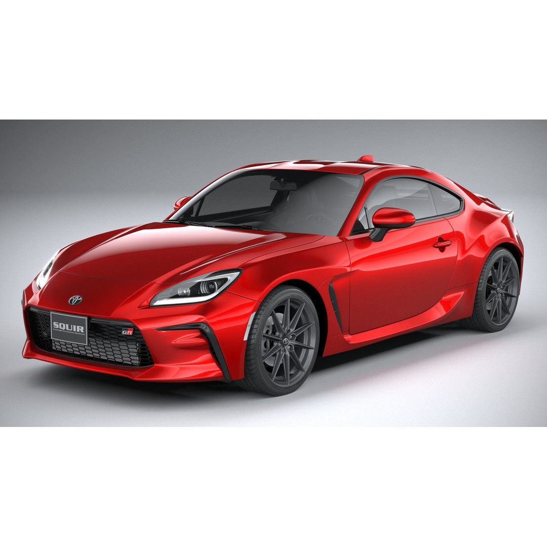 Toyota GR 86 2022 3D Model – High Poly Sport Car Asset, FBX, OBJ - View 3