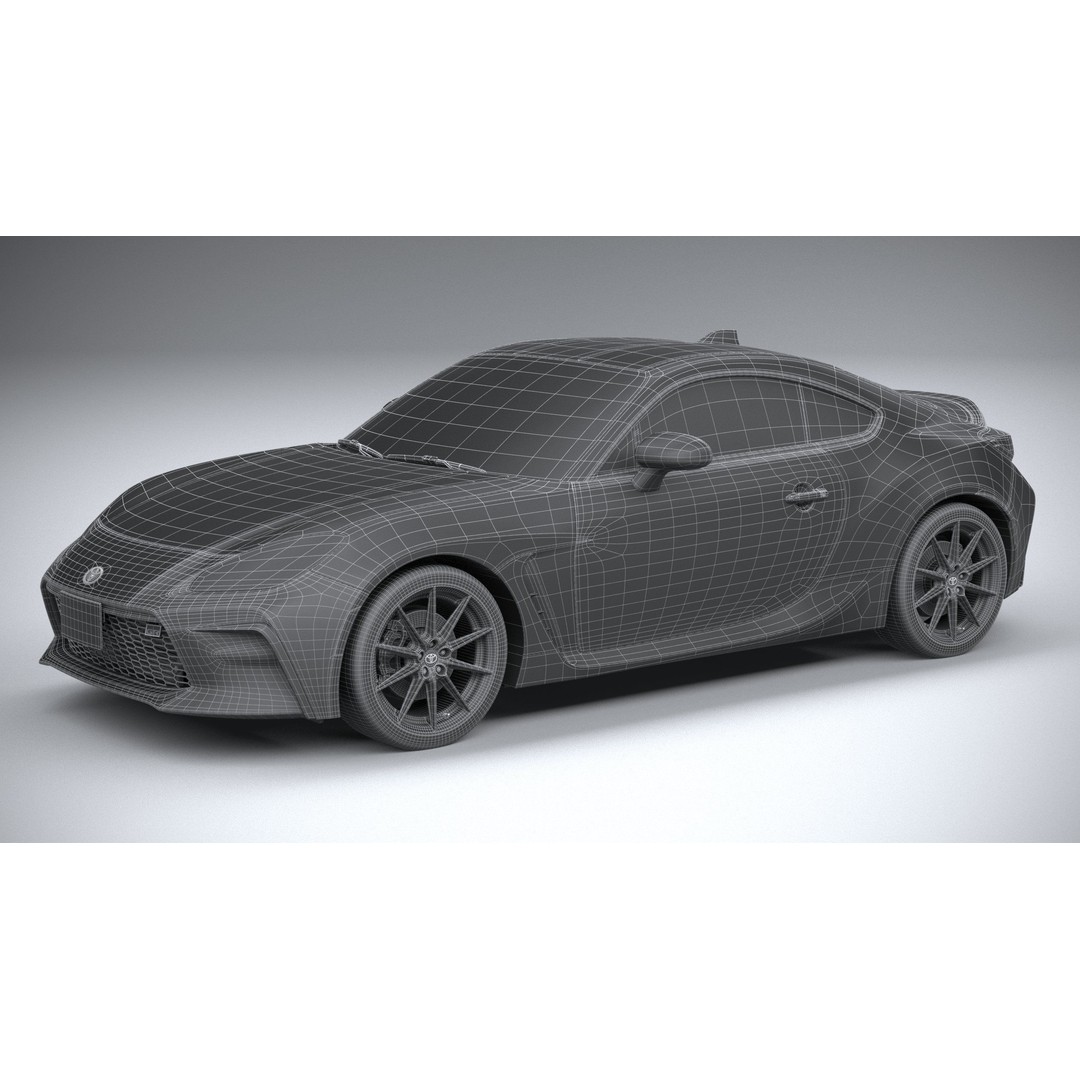 Toyota GR 86 2022 3D Model – High Poly Sport Car Asset, FBX, OBJ - View 30