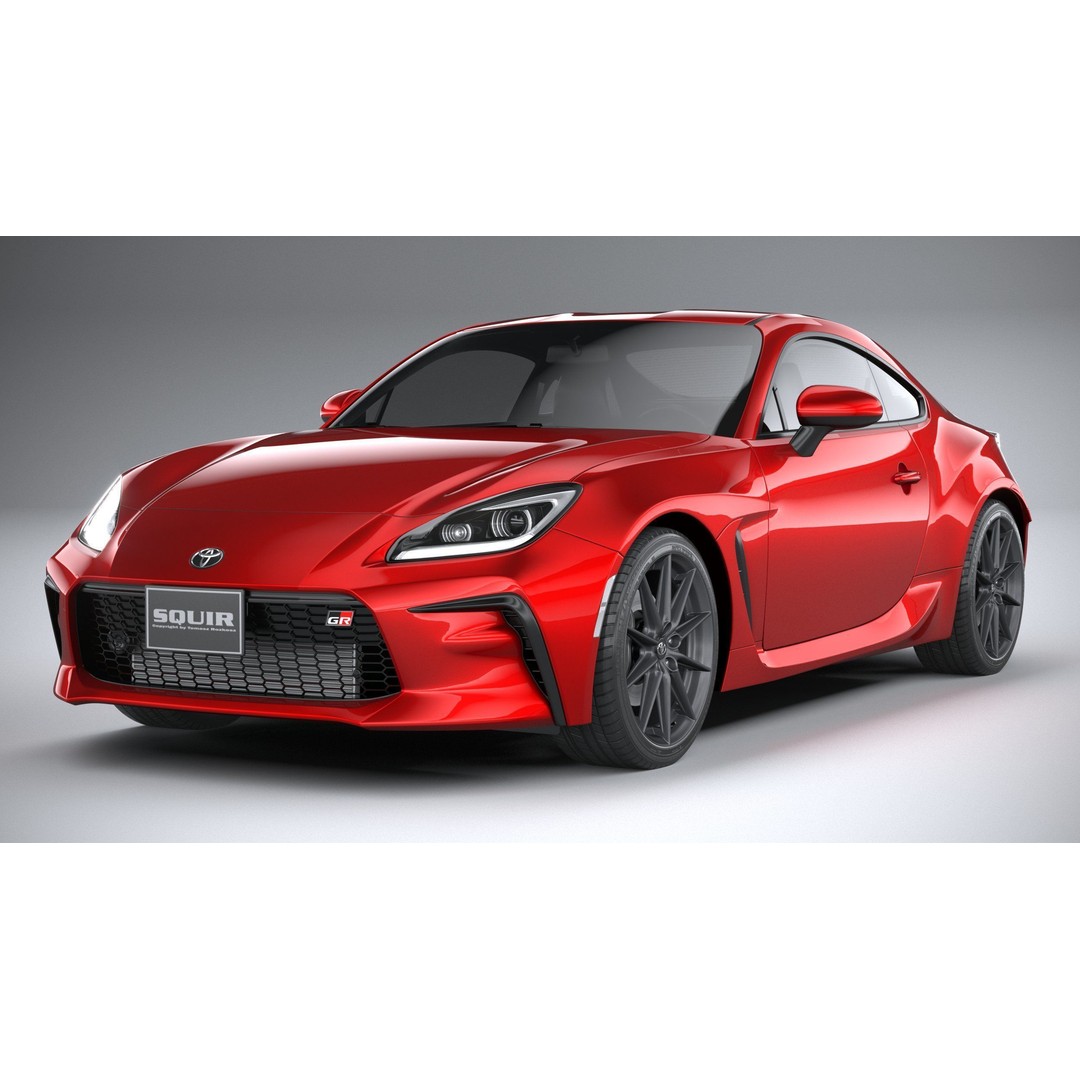Toyota GR 86 2022 3D Model – High Poly Sport Car Asset, FBX, OBJ - View 4