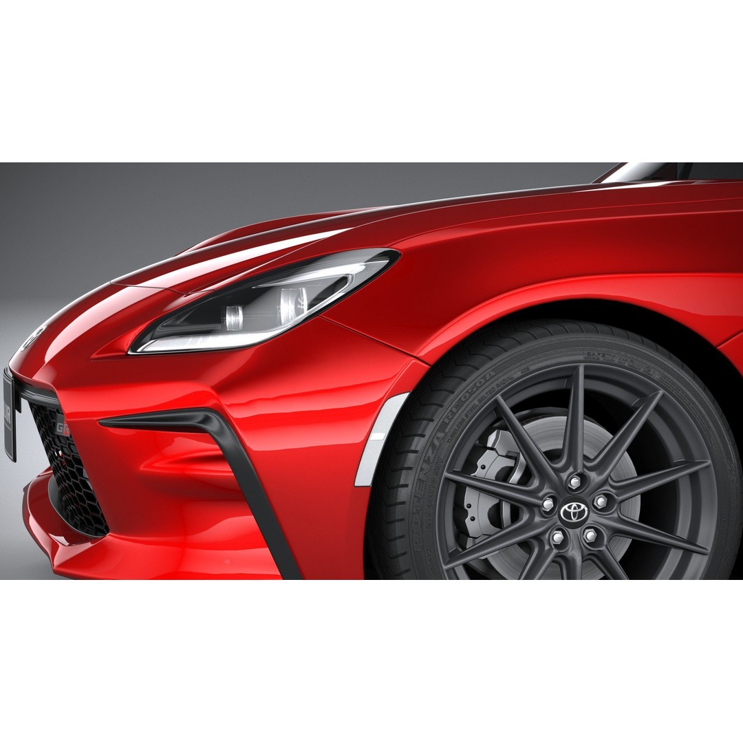 Toyota GR 86 2022 3D Model – High Poly Sport Car Asset, FBX, OBJ - View 5