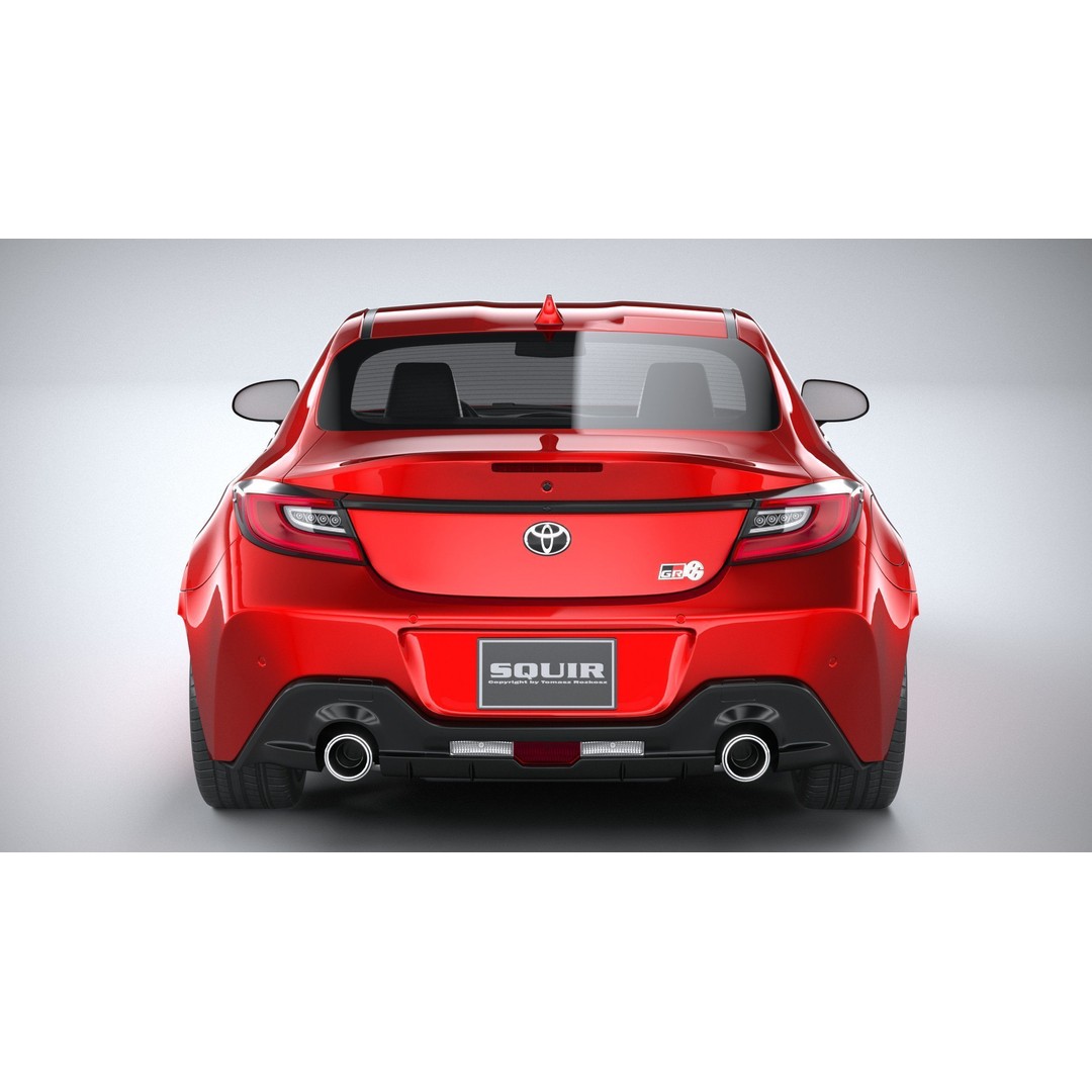 Toyota GR 86 2022 3D Model – High Poly Sport Car Asset, FBX, OBJ - View 6