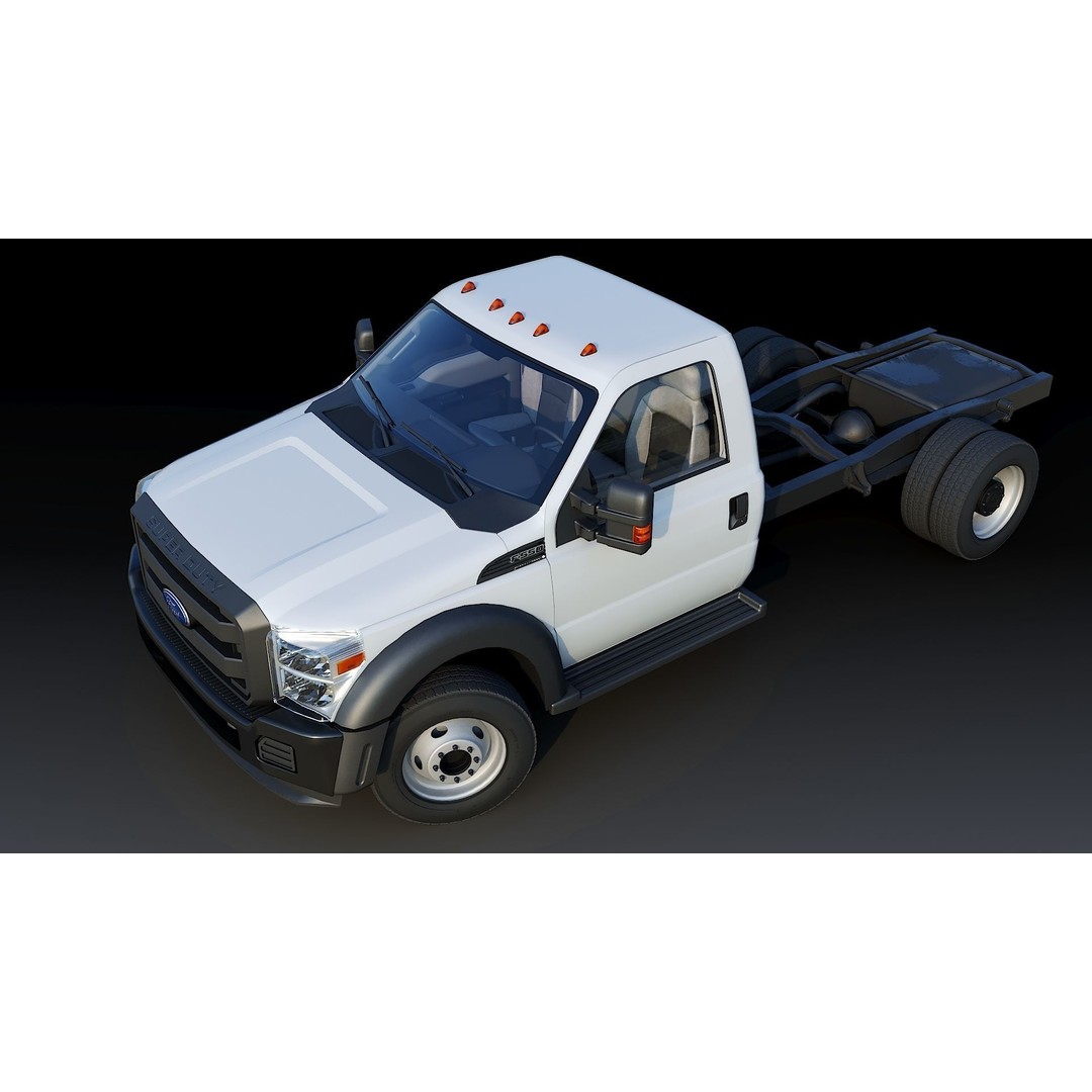 Super Duty DRW 3D Model – Low Poly Truck with PBR Textures - View 10