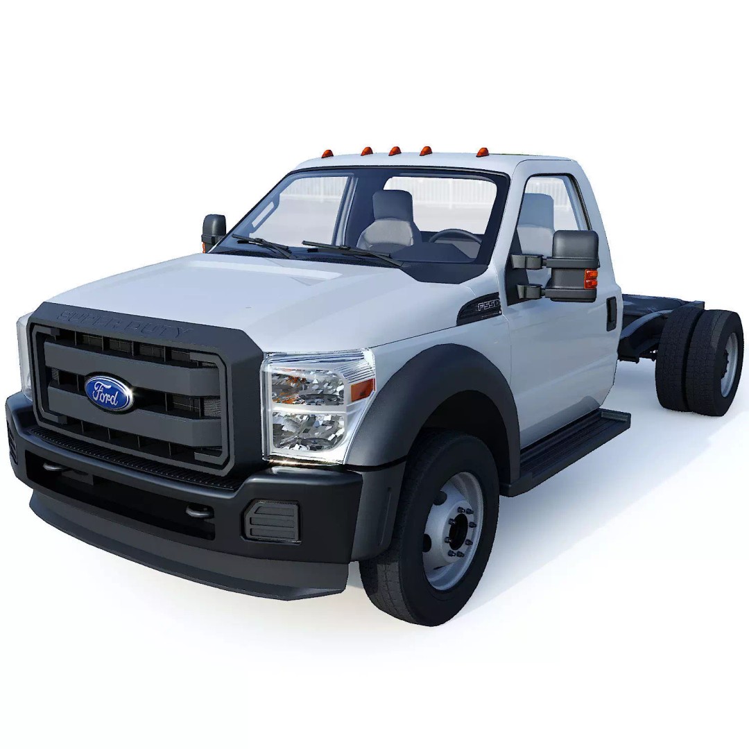 Super Duty DRW 3D Model – Low Poly Truck with PBR Textures - View 2