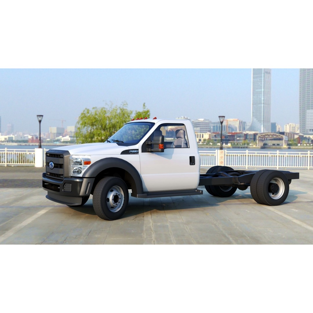 Super Duty DRW 3D Model – Low Poly Truck with PBR Textures - View 21