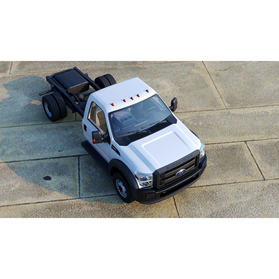 Super Duty DRW 3D Model – Low Poly Truck with PBR Textures - View 24
