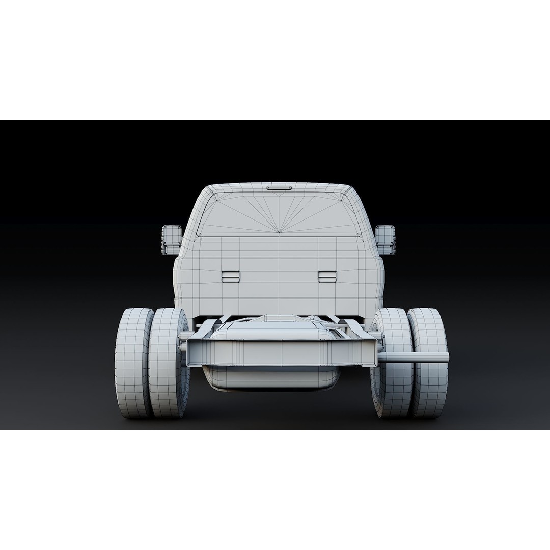 Super Duty DRW 3D Model – Low Poly Truck with PBR Textures - View 32