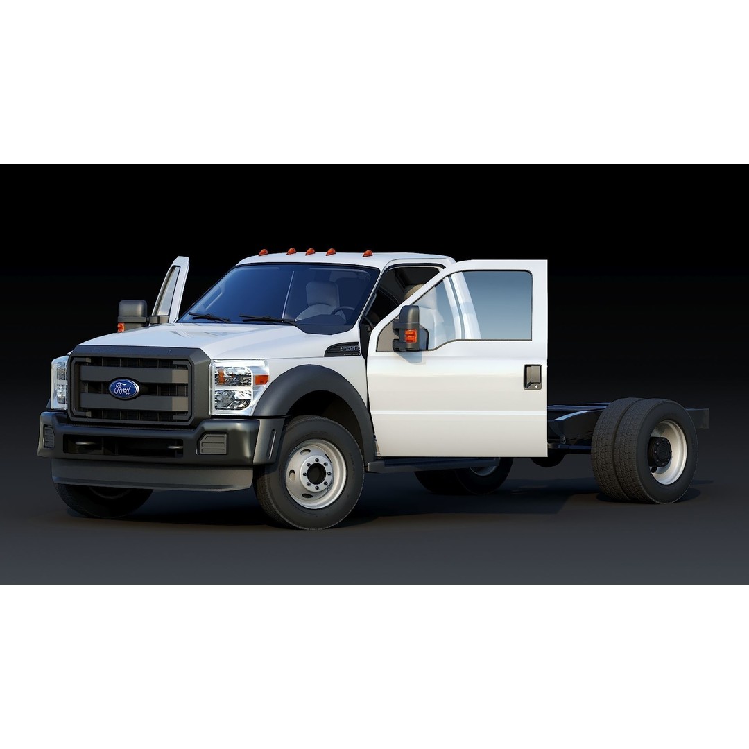 Super Duty DRW 3D Model – Low Poly Truck with PBR Textures - View 4