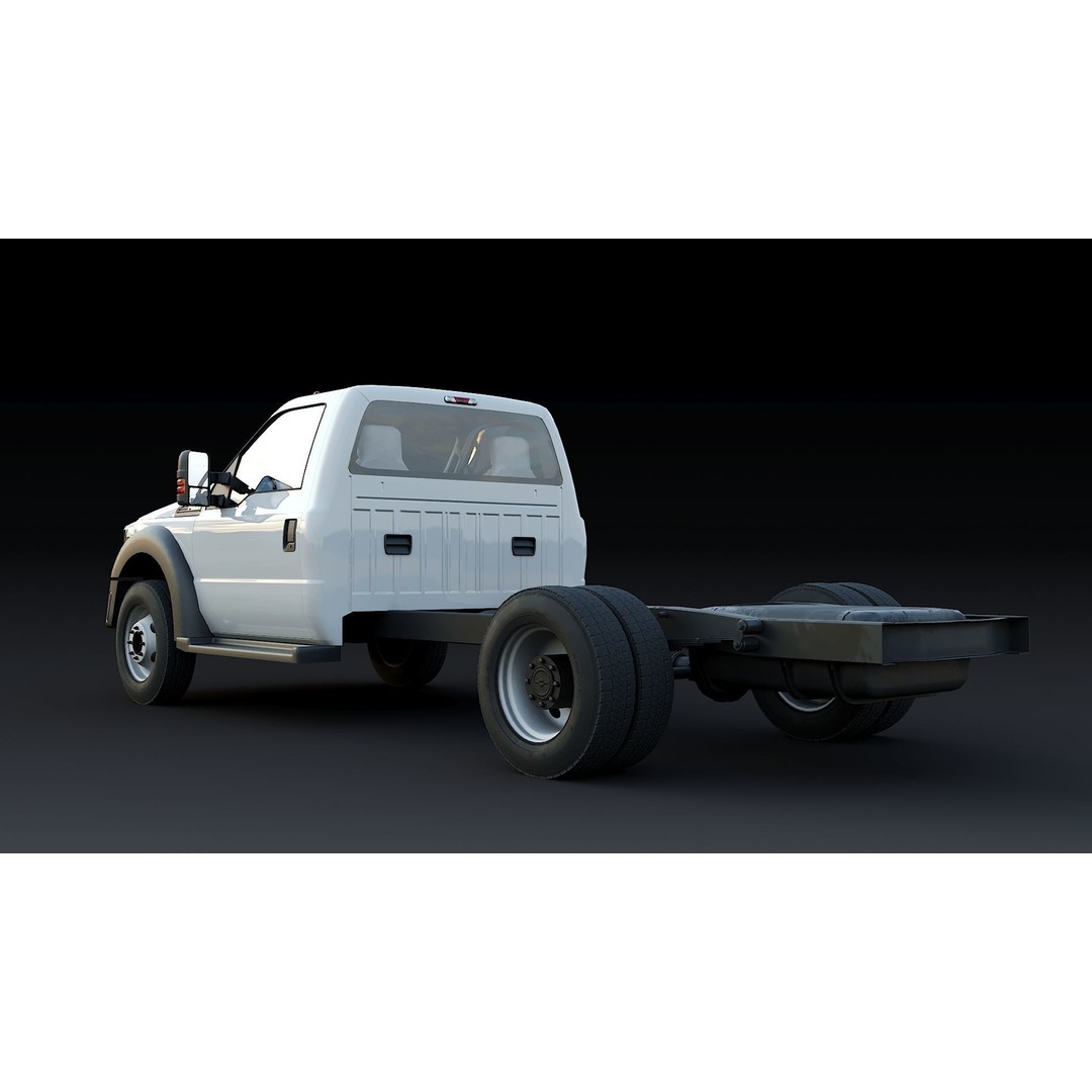 Super Duty DRW 3D Model – Low Poly Truck with PBR Textures - View 6