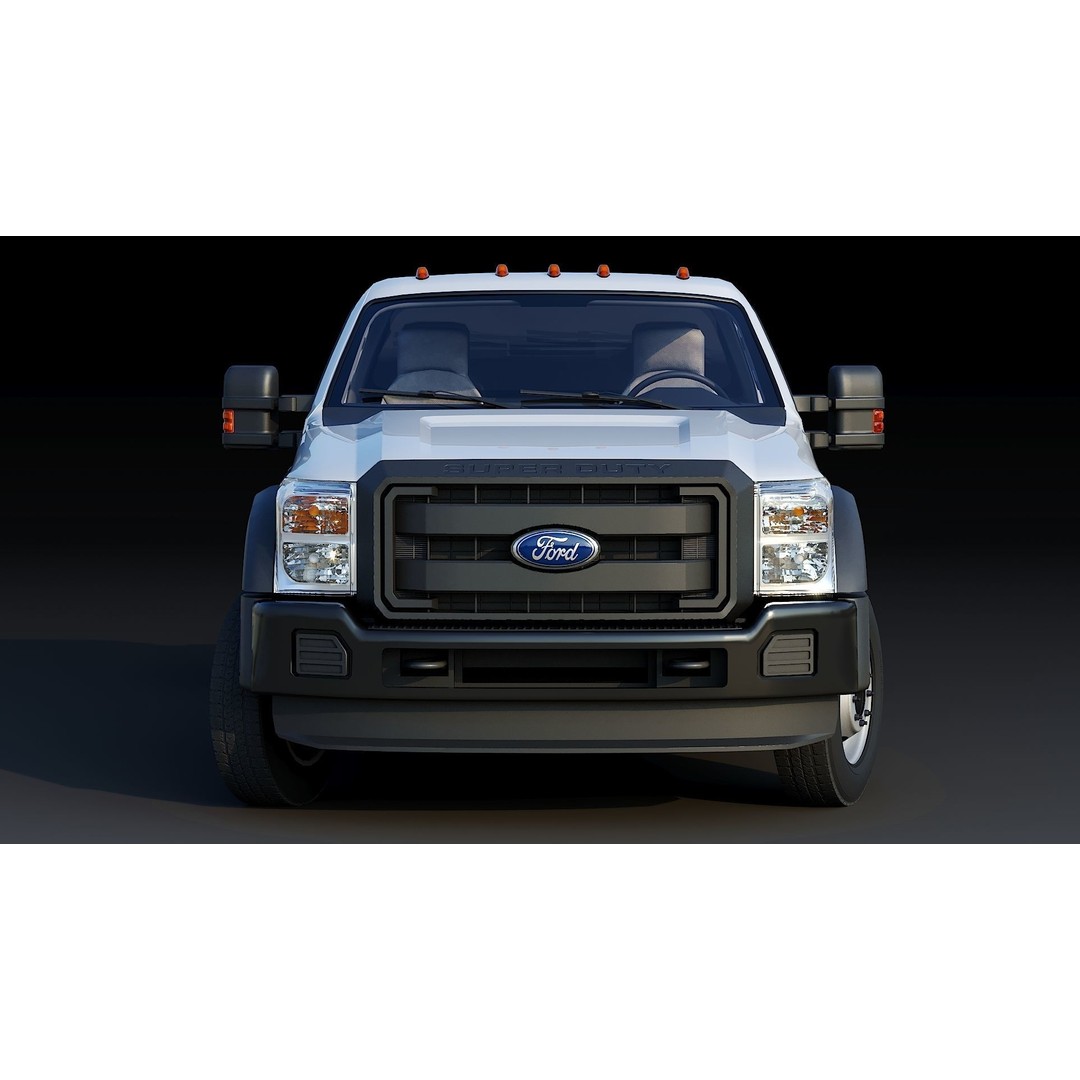 Super Duty DRW 3D Model – Low Poly Truck with PBR Textures - View 8