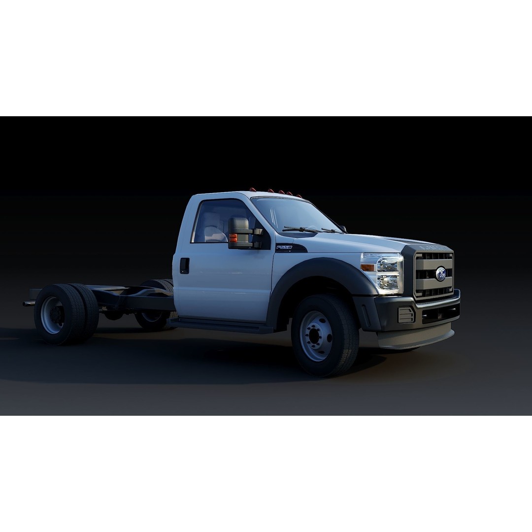 Super Duty DRW 3D Model – Low Poly Truck with PBR Textures - View 9