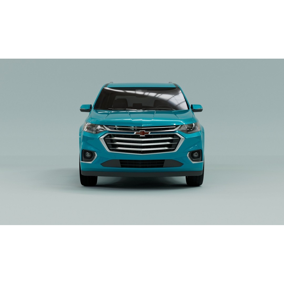 Chevrolet Traverse 3D Model – Low Poly Luxury Car, FBX, OBJ - View 4