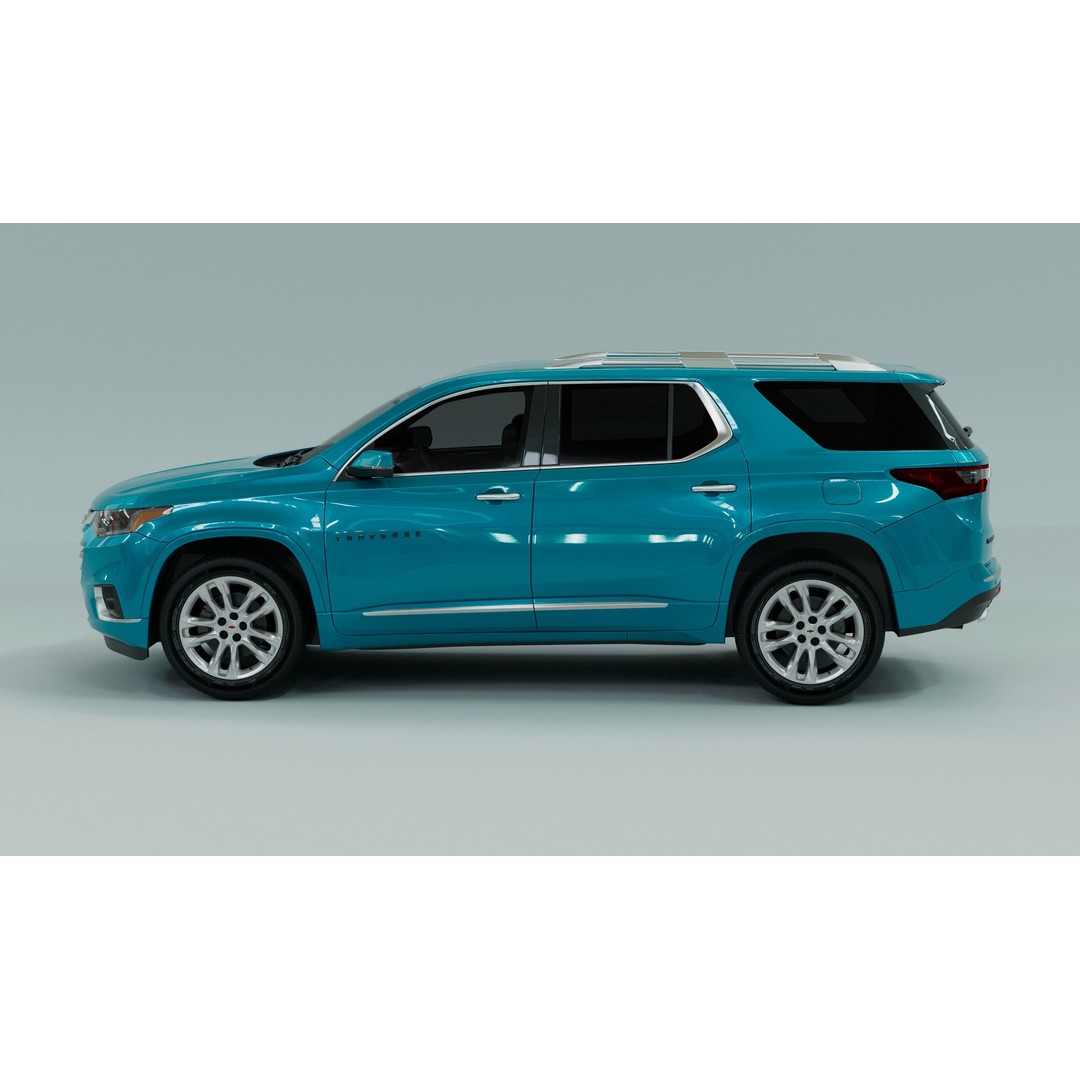Chevrolet Traverse 3D Model – Low Poly Luxury Car, FBX, OBJ - View 5