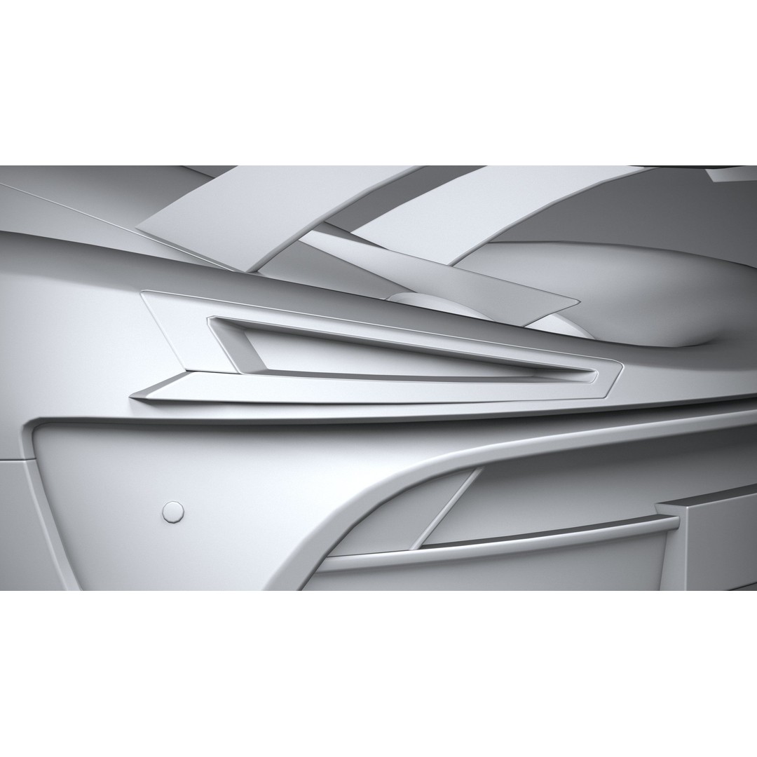 Generic Hypercar 3D Model – Low Poly Game Asset, FBX, OBJ - View 26
