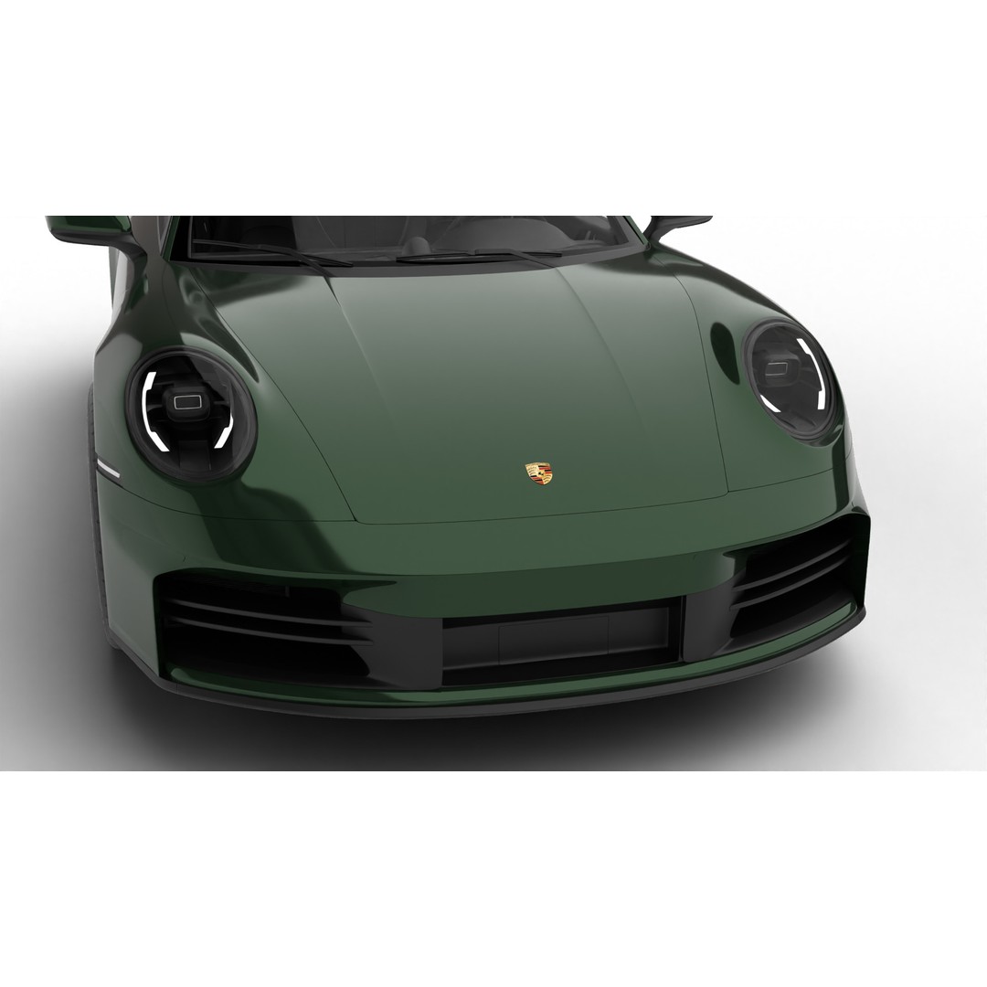 Porsche 911 Carrera T 2025 3D Model – High Poly Rigged Asset, FBX, Blend - View 15