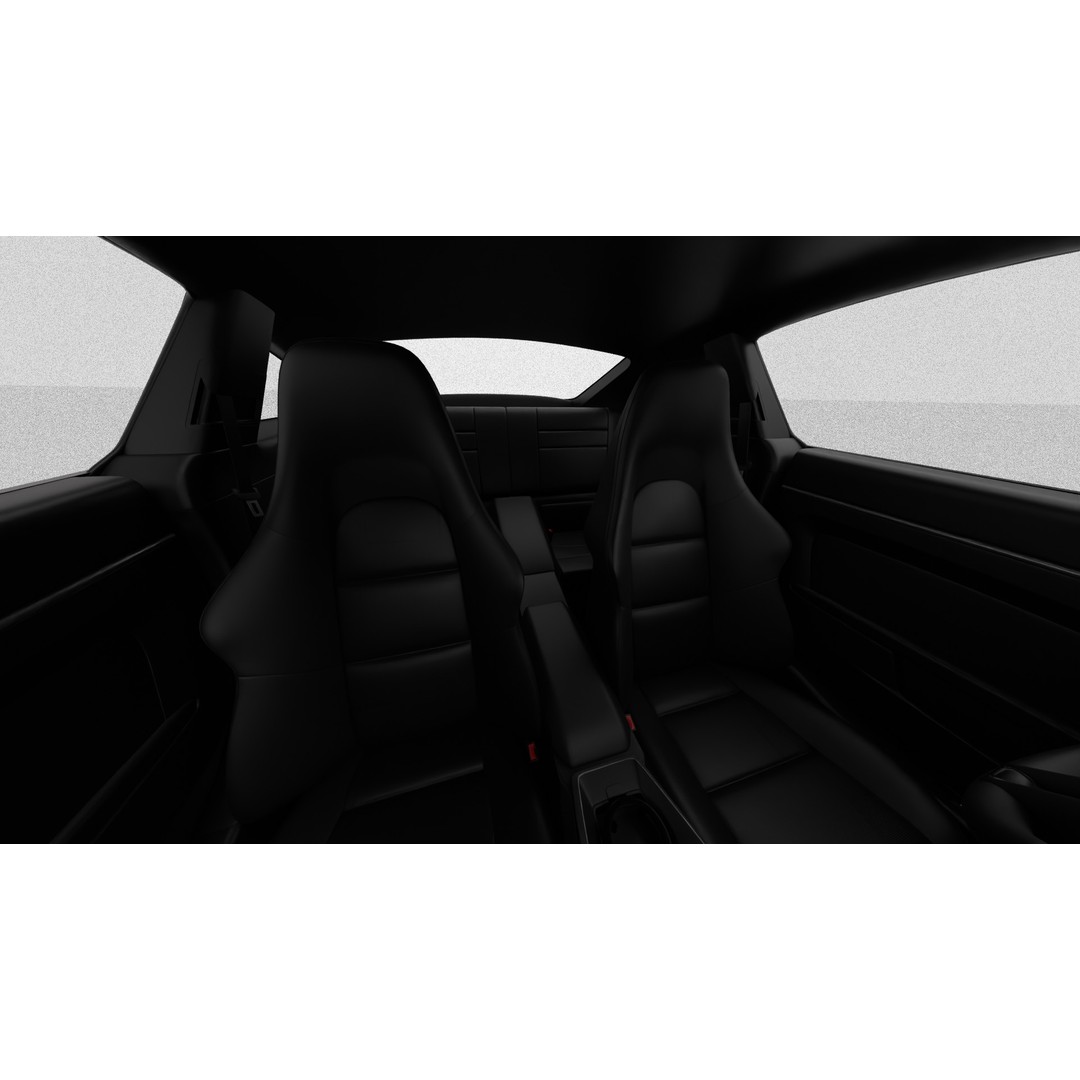 Porsche 911 Carrera T 2025 3D Model – High Poly Rigged Asset, FBX, Blend - View 17