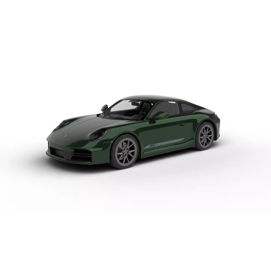 Porsche 911 Carrera T 2025 3D Model – High Poly Rigged Asset, FBX, Blend - View 2