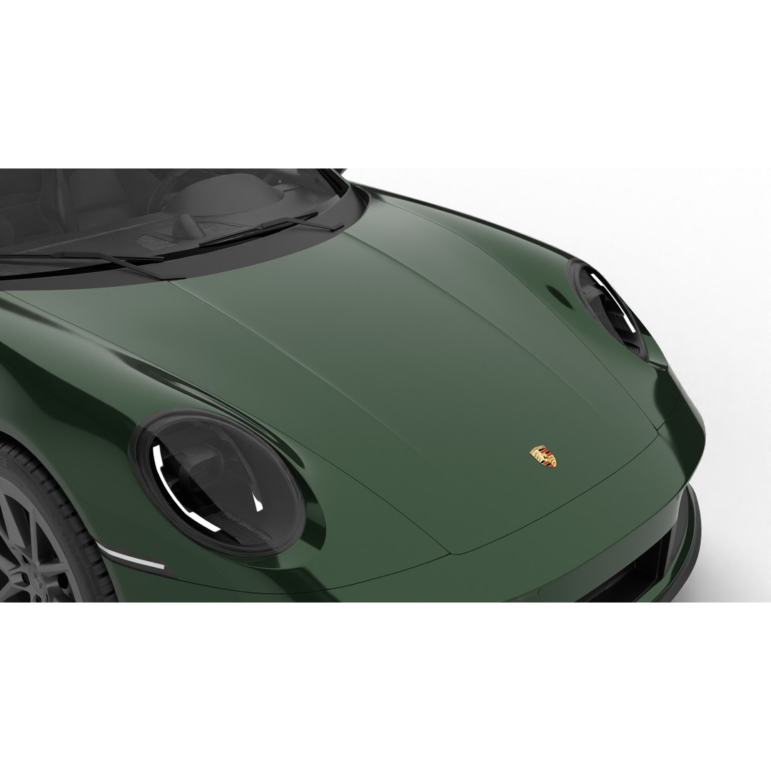 Porsche 911 Carrera T 2025 3D Model – High Poly Rigged Asset, FBX, Blend - View 25