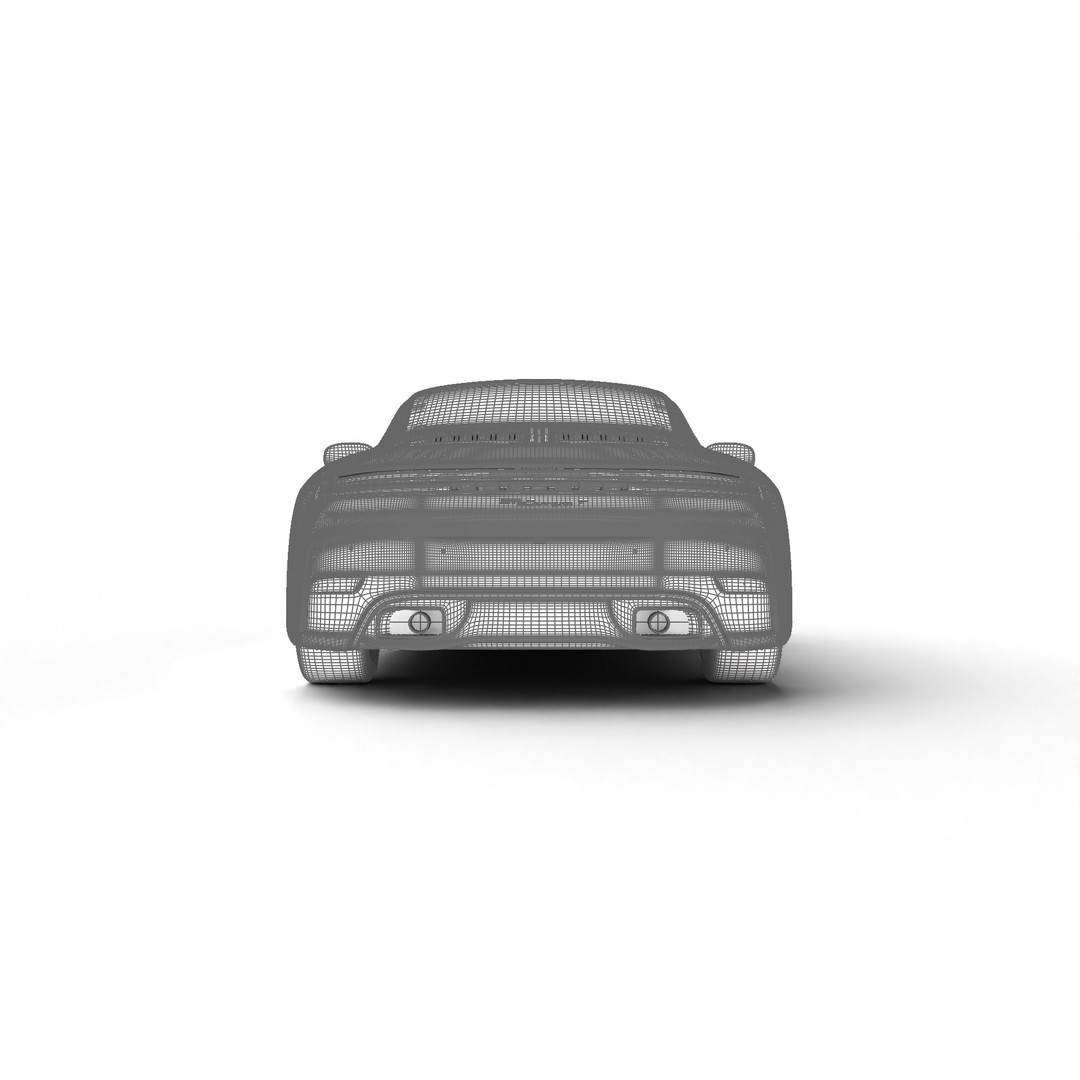 Porsche 911 Carrera T 2025 3D Model – High Poly Rigged Asset, FBX, Blend - View 27