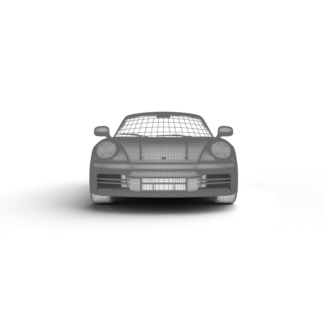 Porsche 911 Carrera T 2025 3D Model – High Poly Rigged Asset, FBX, Blend - View 28
