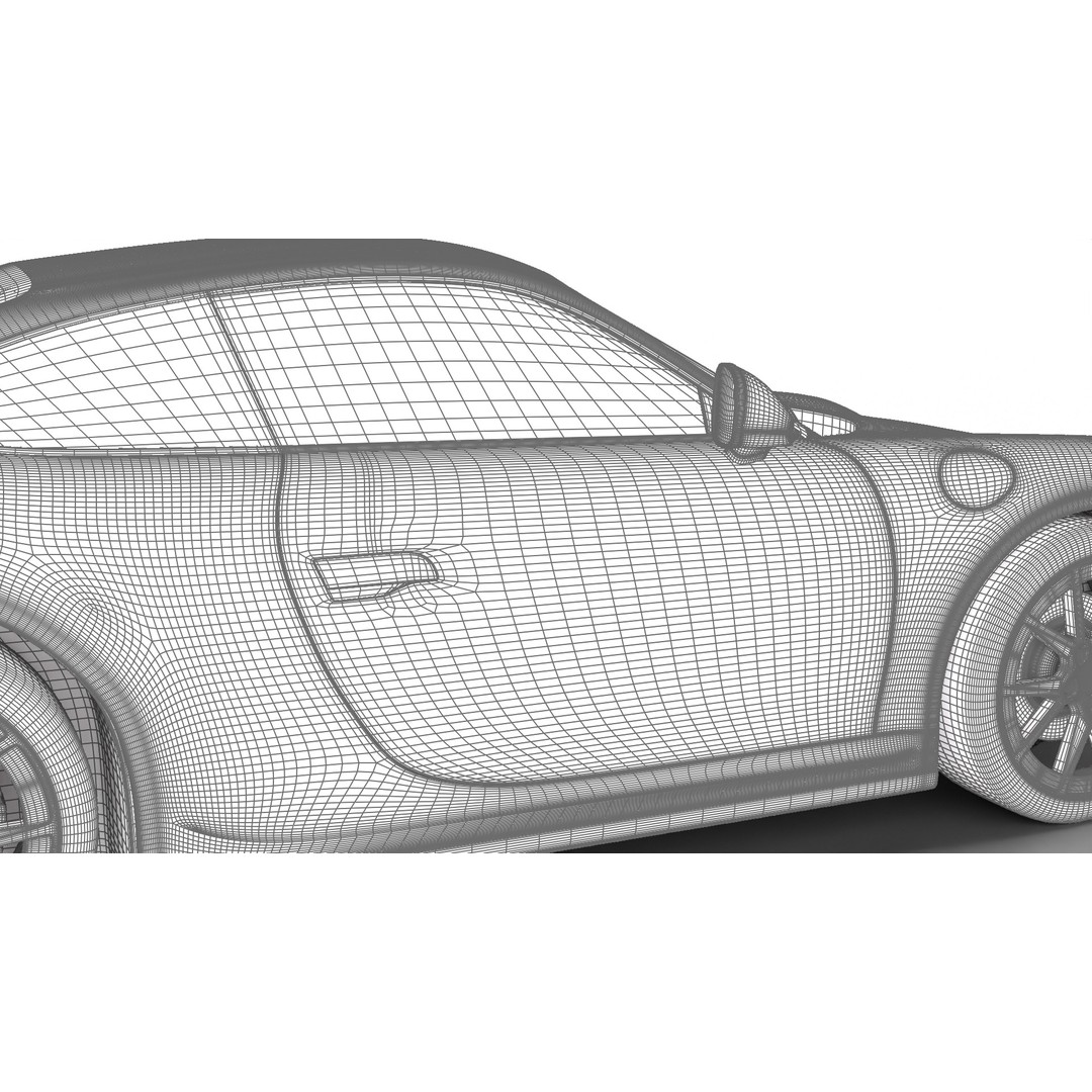 Porsche 911 Carrera T 2025 3D Model – High Poly Rigged Asset, FBX, Blend - View 30