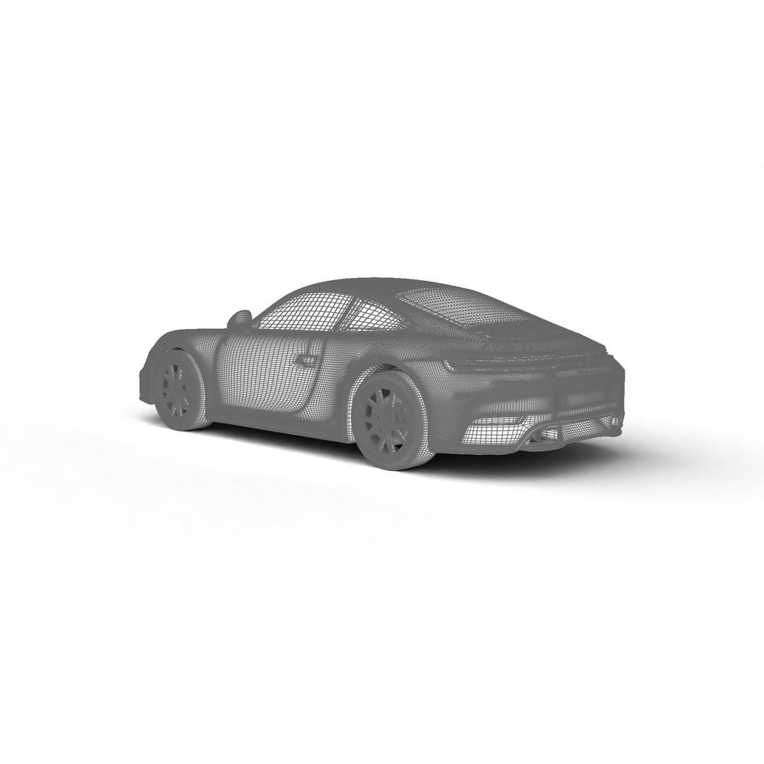 Porsche 911 Carrera T 2025 3D Model – High Poly Rigged Asset, FBX, Blend - View 33