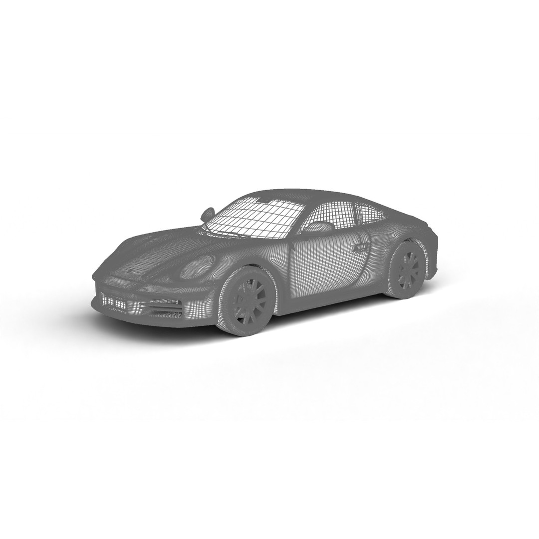 Porsche 911 Carrera T 2025 3D Model – High Poly Rigged Asset, FBX, Blend - View 36