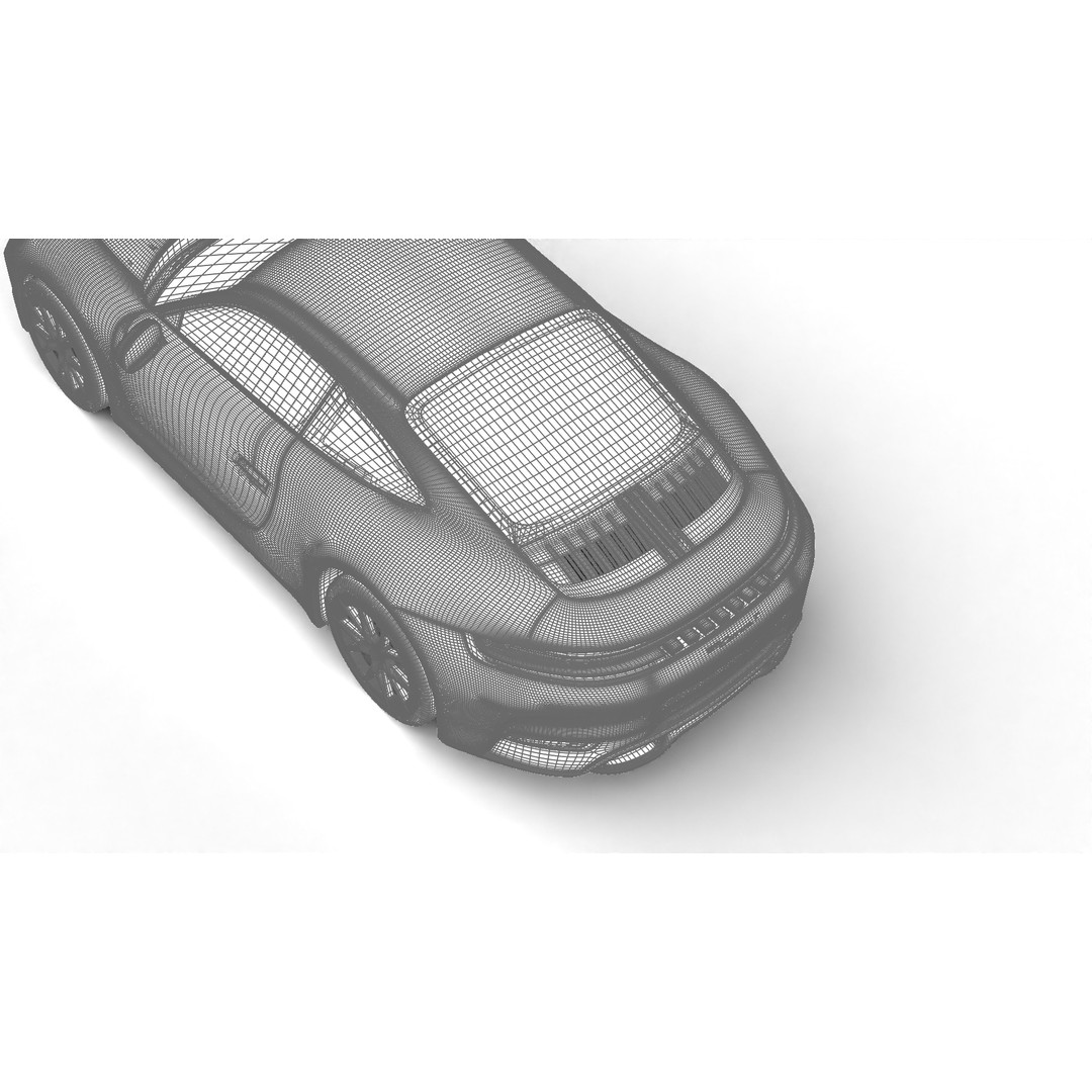 Porsche 911 Carrera T 2025 3D Model – High Poly Rigged Asset, FBX, Blend - View 37