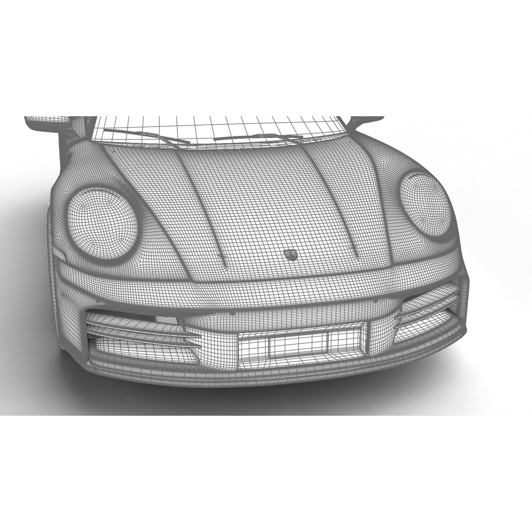Porsche 911 Carrera T 2025 3D Model – High Poly Rigged Asset, FBX, Blend - View 38