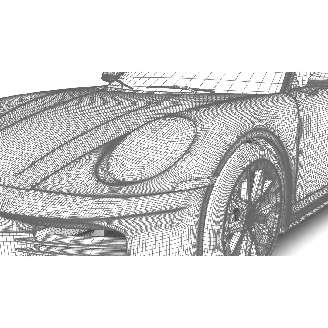 Porsche 911 Carrera T 2025 3D Model – High Poly Rigged Asset, FBX, Blend - View 43