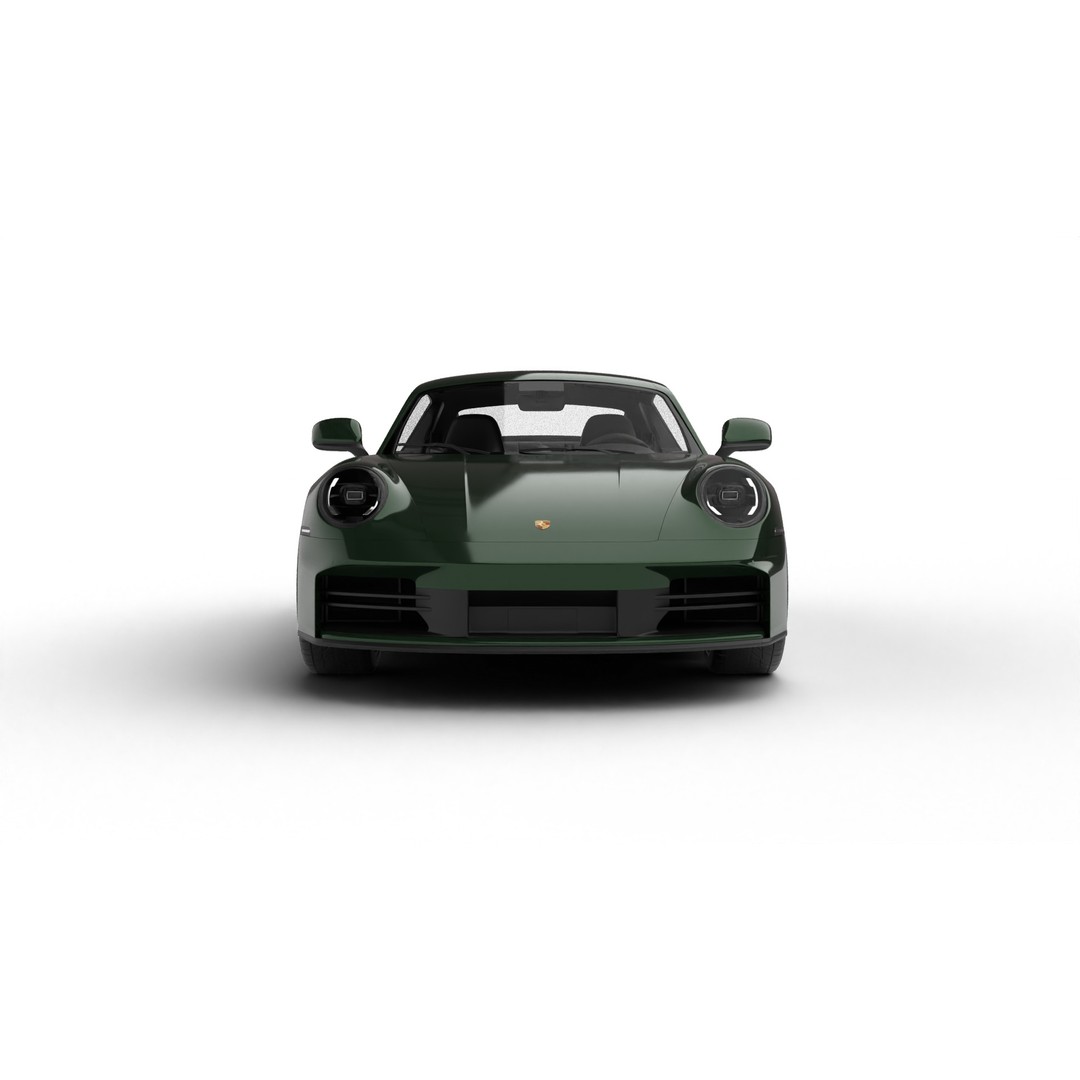 Porsche 911 Carrera T 2025 3D Model – High Poly Rigged Asset, FBX, Blend - View 5