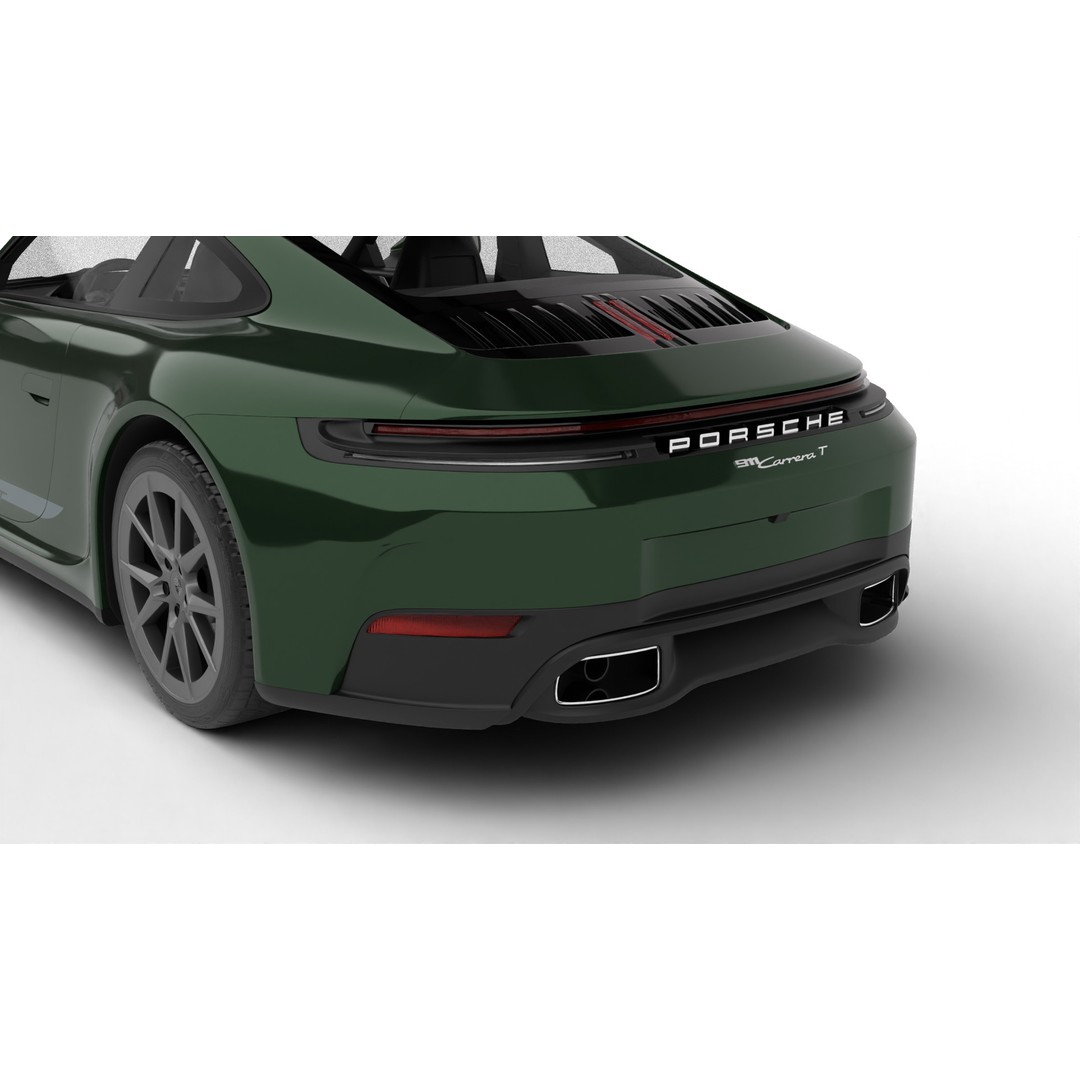 Porsche 911 Carrera T 2025 3D Model – High Poly Rigged Asset, FBX, Blend - View 8