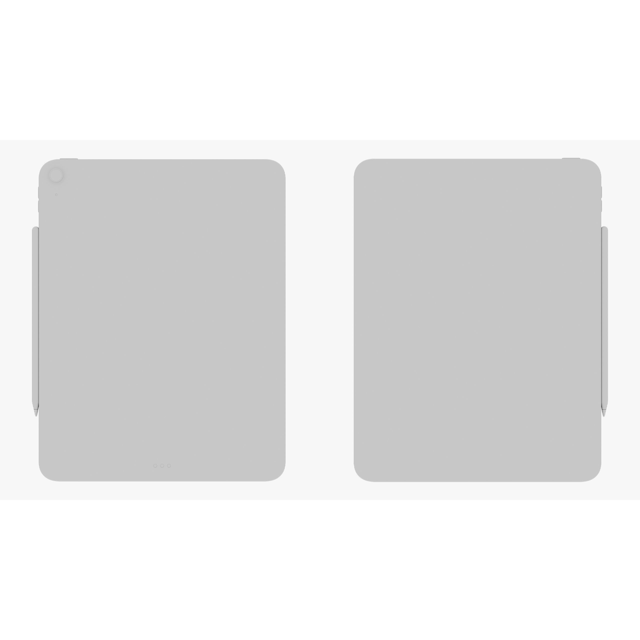 Apple iPad Air 11 & 13 Inch Space Gray - Game-Ready 3D Model - View 24