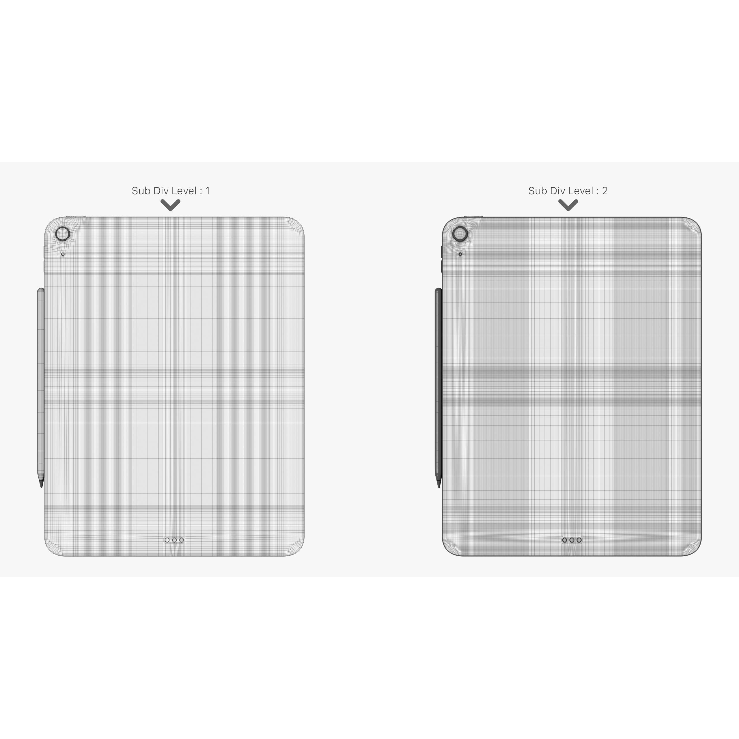 Apple iPad Air 11 & 13 Inch Space Gray - Game-Ready 3D Model - View 28