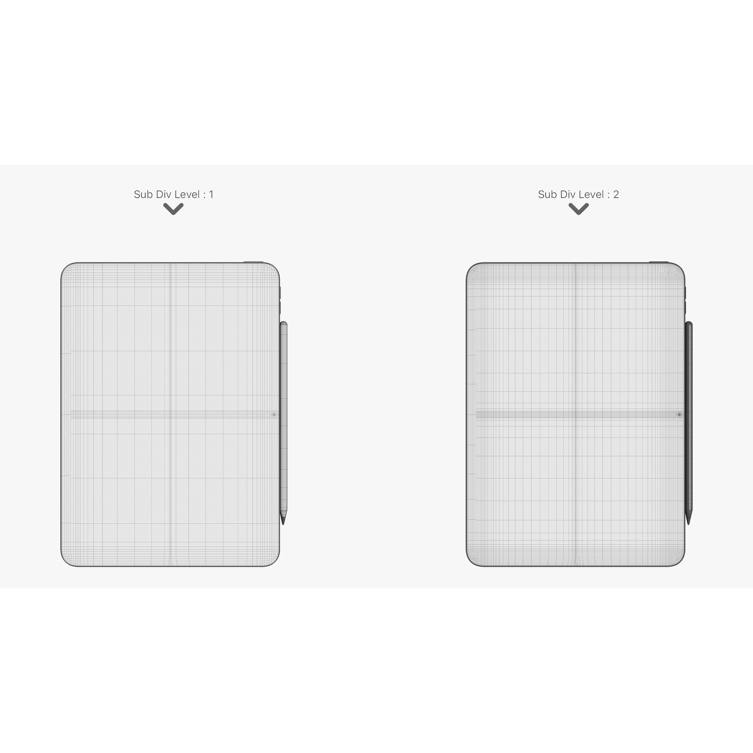 Apple iPad Air 11 & 13 Inch Space Gray - Game-Ready 3D Model - View 29