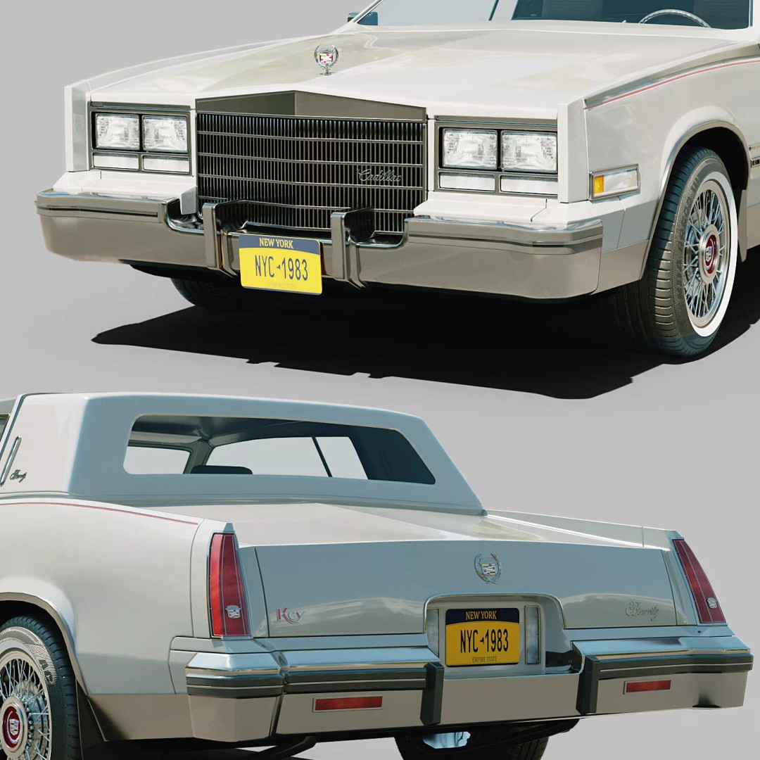 Cadillac Eldorado 3D Model – Low Poly Classic Car, FBX & OBJ - View 5