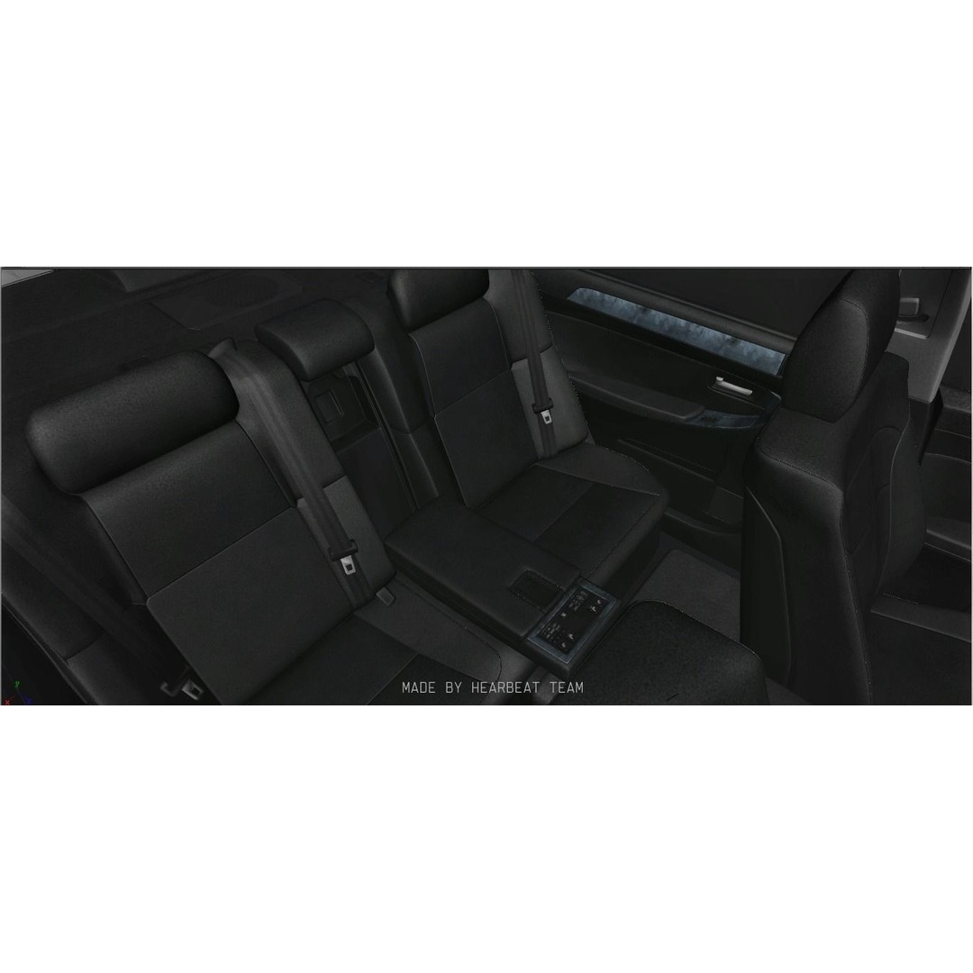 Toyota Crown Athlete 3D Model – Luxury Sedan with Detailed Interior - View 10