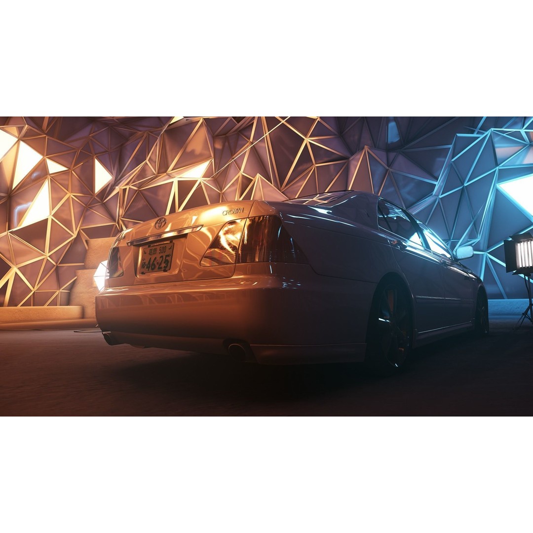 Toyota Crown Athlete 3D Model – Luxury Sedan with Detailed Interior - View 5