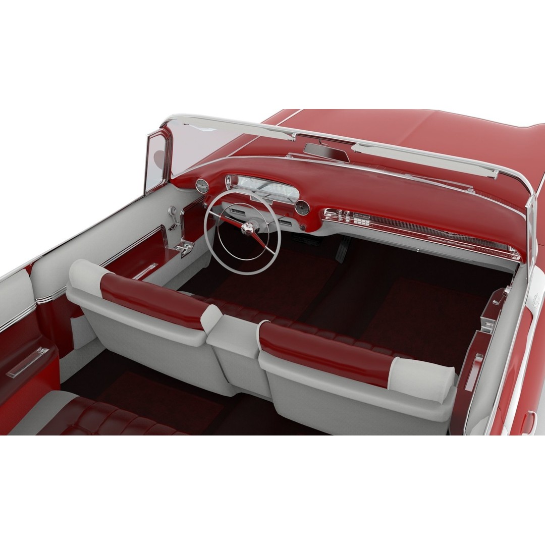 Cadillac Eldorado Biarritz 1959 3D Model – Low Poly Game Asset, FBX - View 10